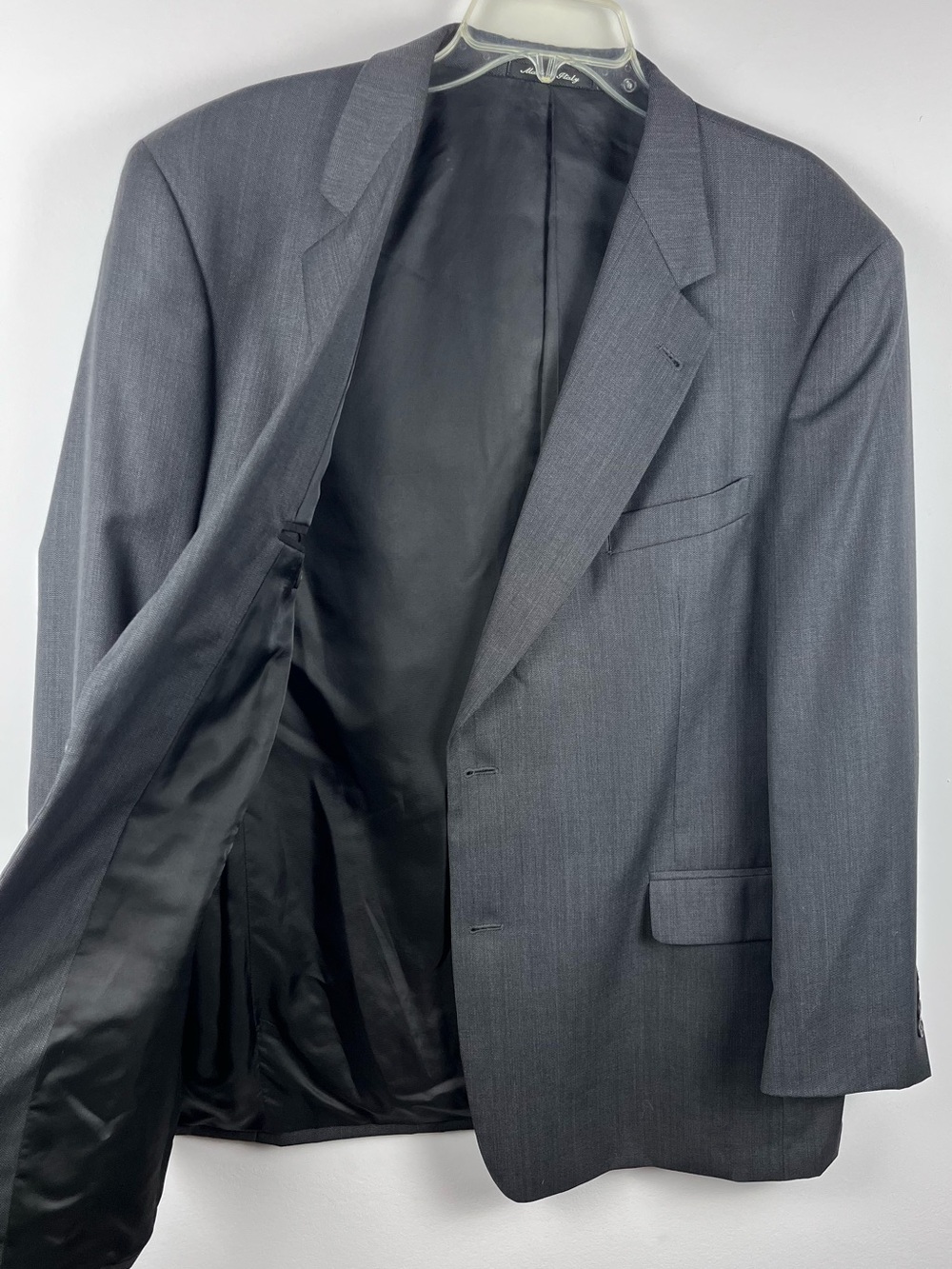 Murano Made In Italy 100% Wool Blazer Sport Coat Mens 46R Gray Dillard’s